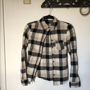Black Cream Gray Flannel